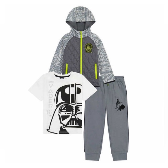 STAR WARS Kids Boys 3-pc Sweater Fleece
Set Hoodie+Shirt+Pants Size 3T, 4T, 5 - Picture 5 of 8